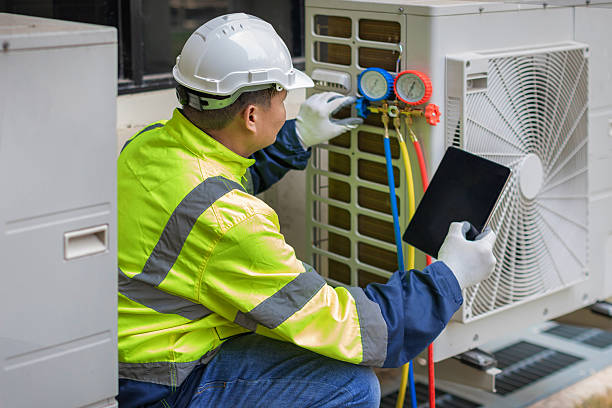 Professional Hvac technician working in Canton, OH